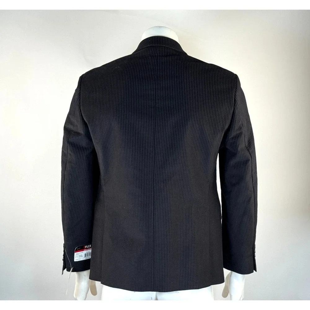 Van Heusen FLEX Textured Tuxedo Slim Fit Jacket Mens 40S NWT Lined Double-vented